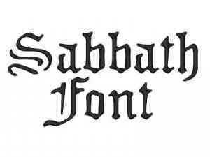 black sabbath font
