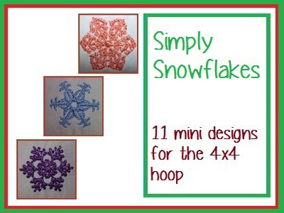 Simply Snowflakes Embroidery Machine Design