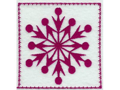 Snowflake Quilt Blocks Embroidery Machine Design
