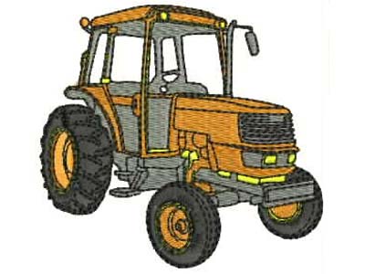 Tractors Embroidery Machine Design