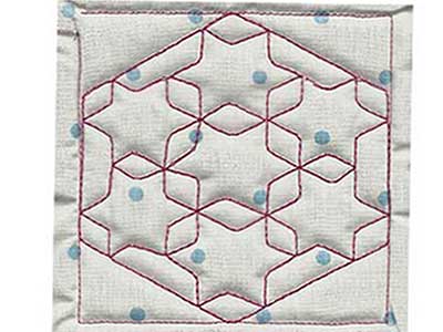 Trapunto Quilt Blocks 3 Machine Embroidery Designs  