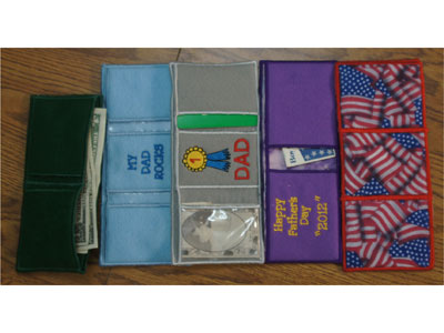 Machine Embroidery Designs - Wallets Set