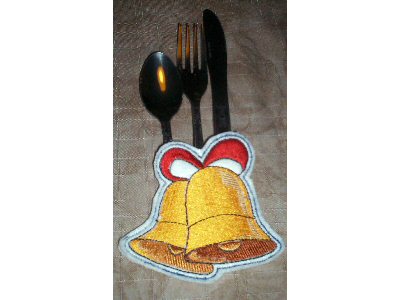 Holiday Silverware Holders Embroidery Machine Design