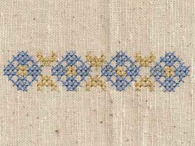 Easter Cross Stitch Borders and Corners Embroidery Machine Design