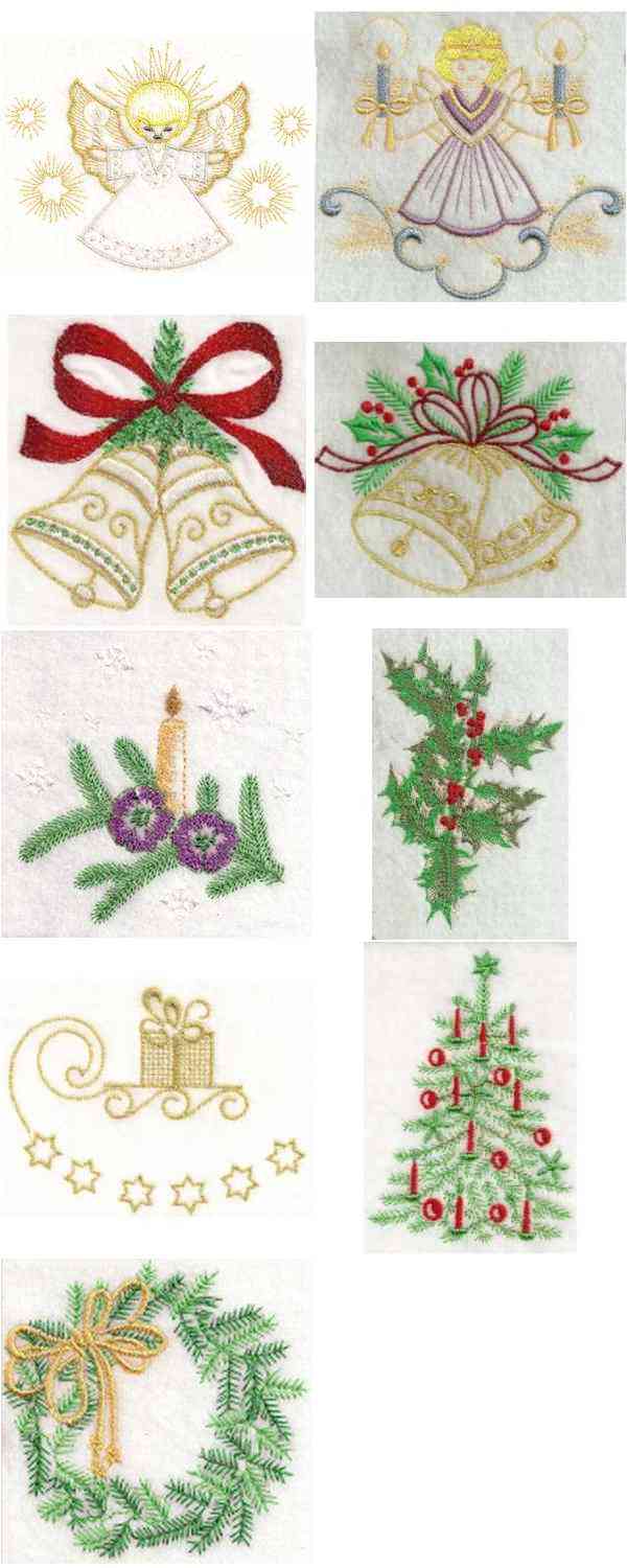 Machine Embroidery Designs - A Bonnie Christmas Set