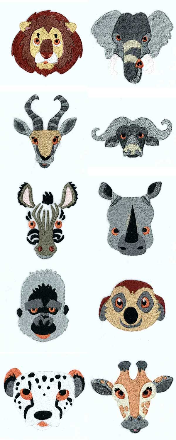Animal Kingdom Embroidery Machine Design Details