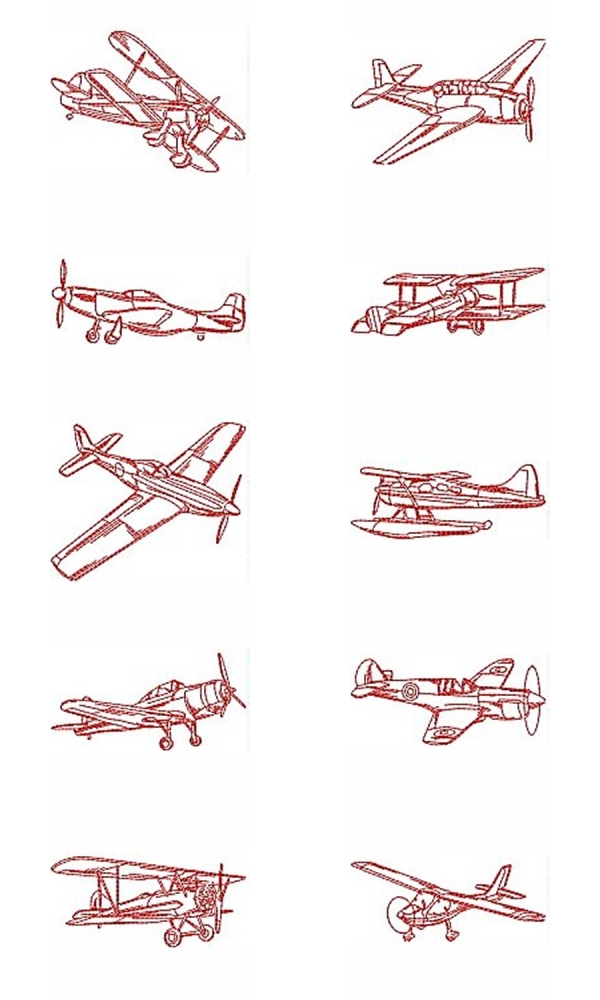 awesomeplanes machine embroidery contact sheet