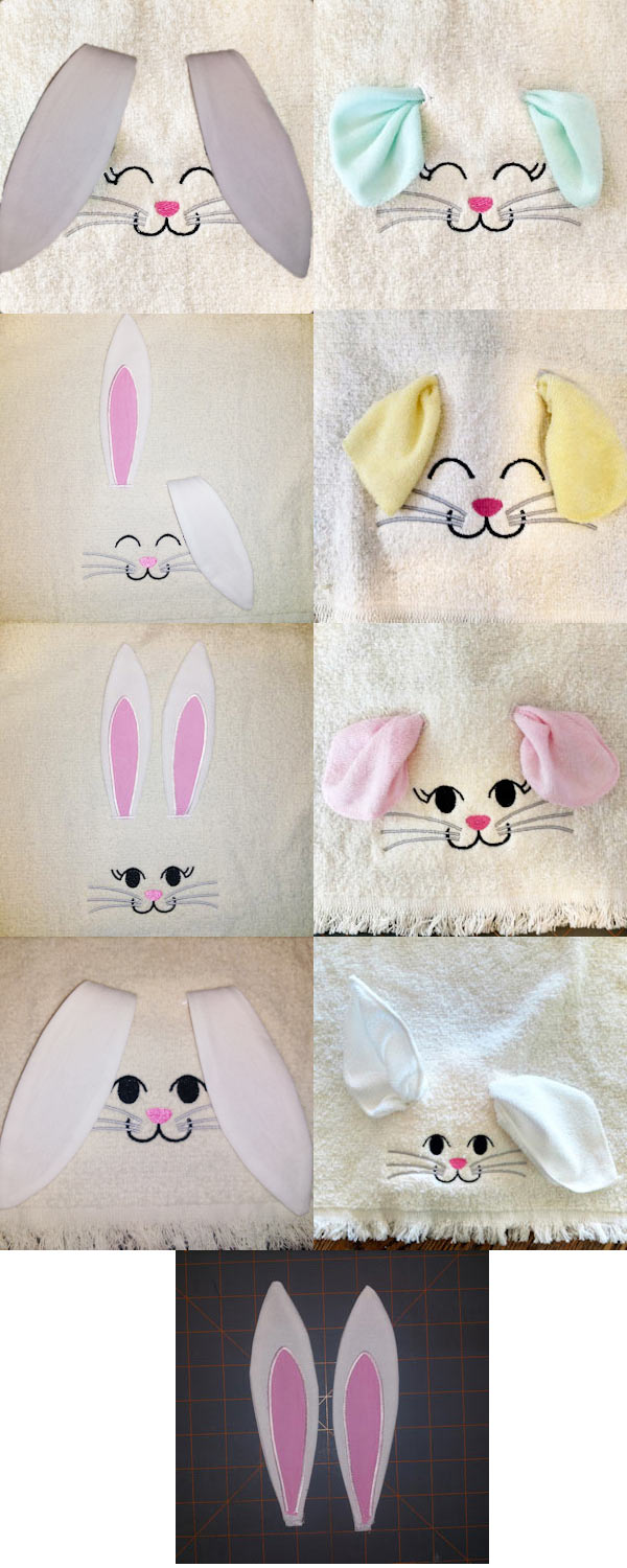 Bunny Ears Embroidery Machine Design Details