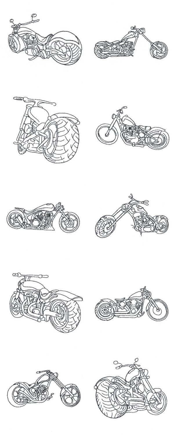 Bike Week 2015 Chopper Fever Embroidery Machine Design Details