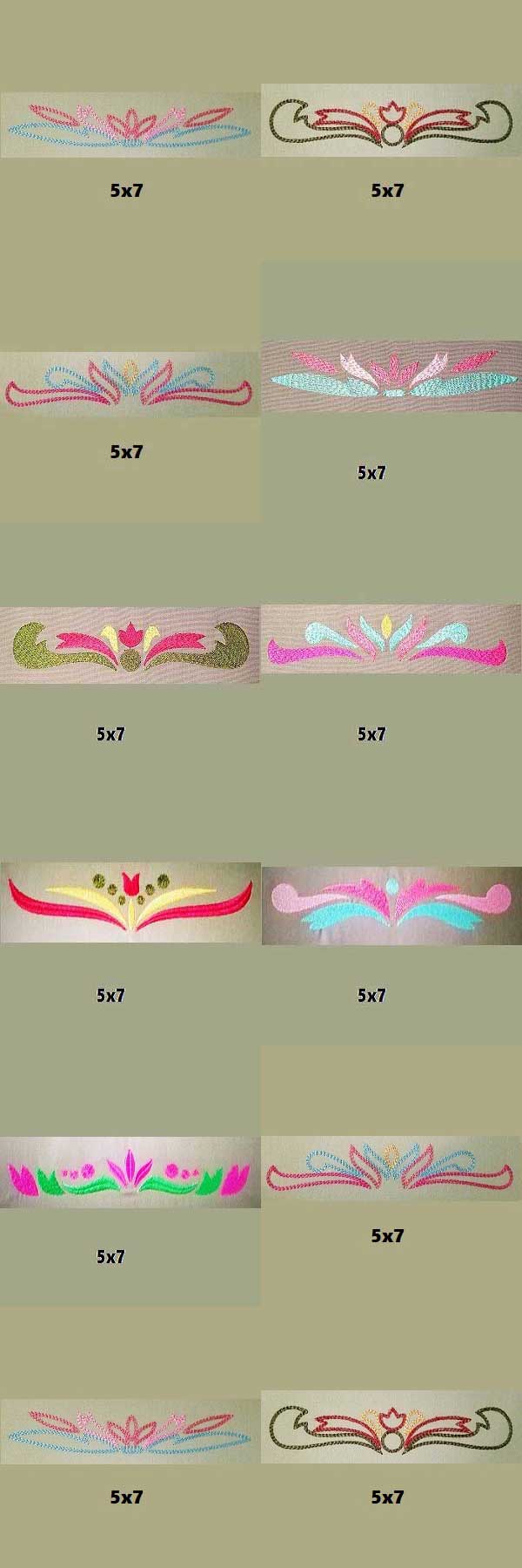 Damask Borders Embroidery Machine Design Details