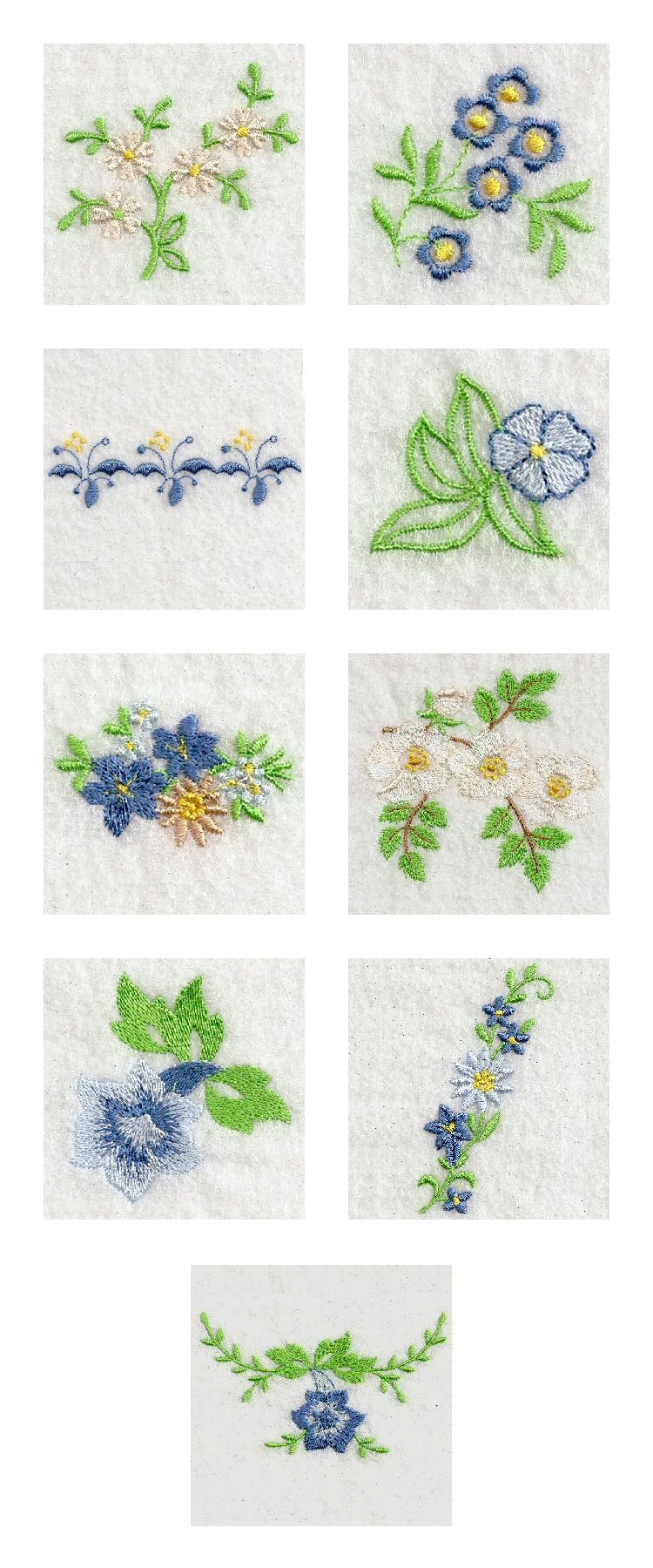 Machine Embroidery Designs - Delicate Florals Set