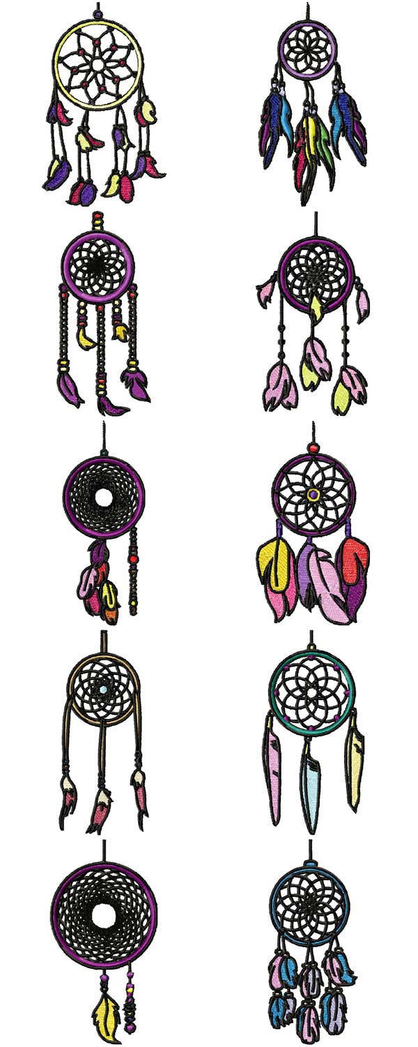Machine embroidery designs  dream catchers set Machine embroidery designs  dream catchers set