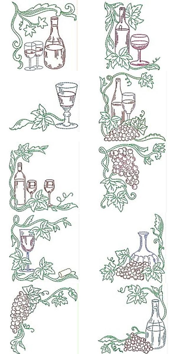 grapecorners machine embroidery contact sheet