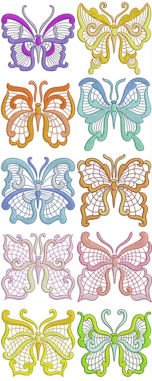 jacobeanbutterflies2 machine embroidery contact sheet