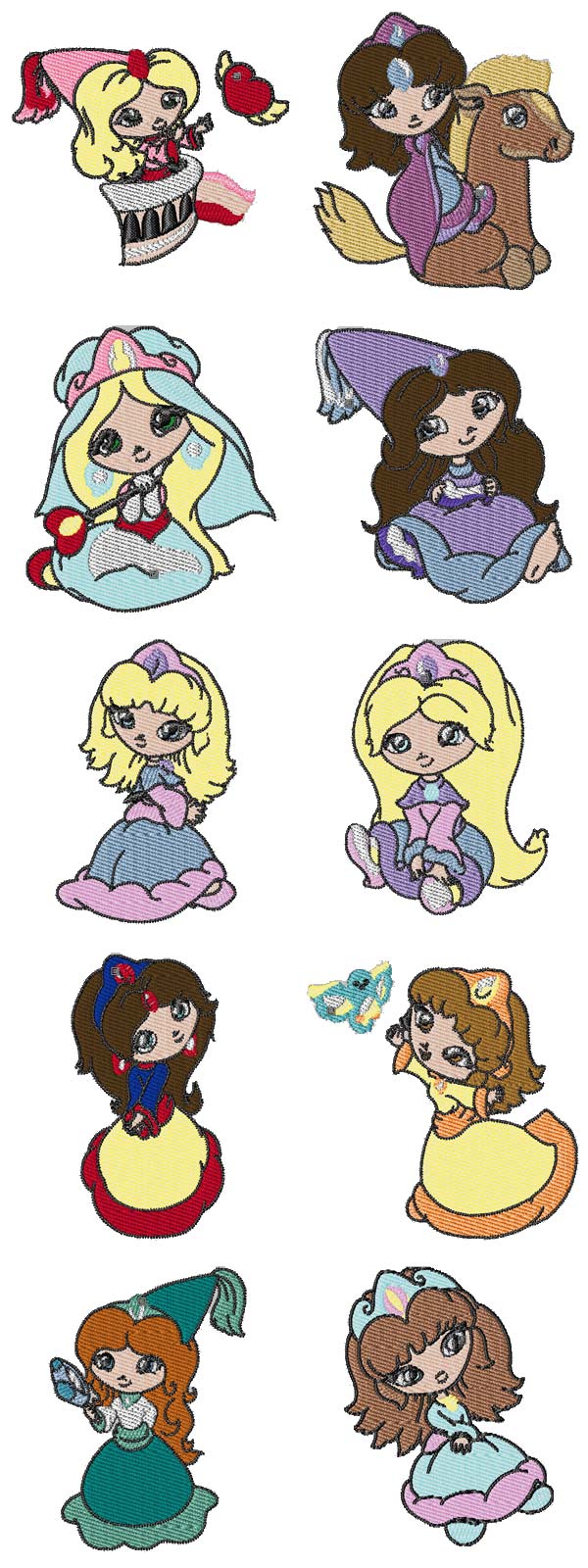 littleprincesses machine embroidery contact sheet