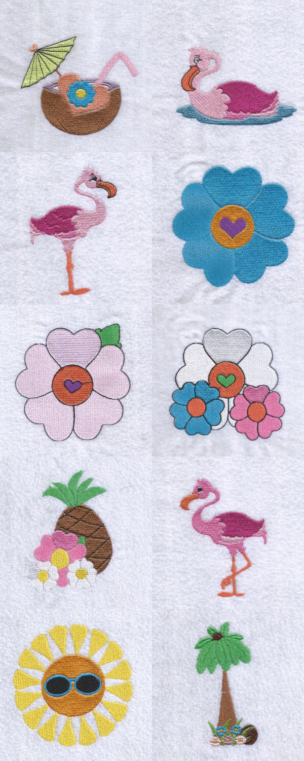 Paradise Found Embroidery Machine Design Details