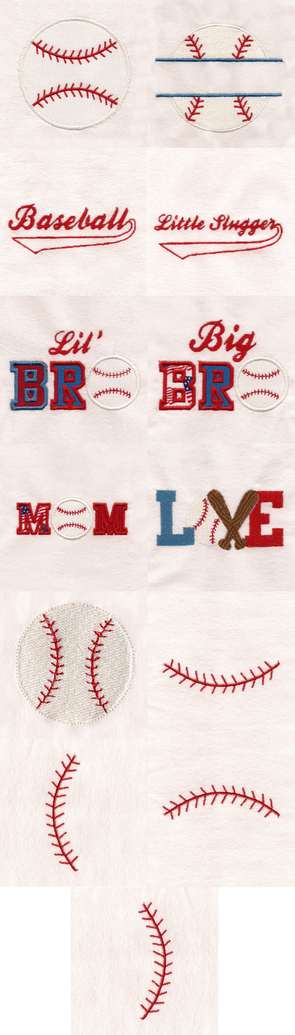Spring Baseball Fun Embroidery Machine Design Details
