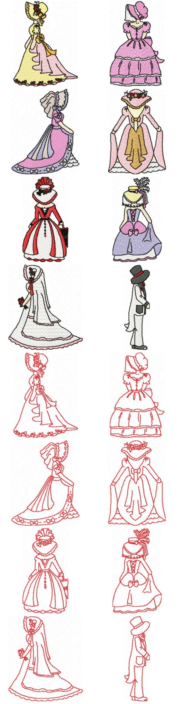 victorianbonnetsofyesteryear machine embroidery contact sheet