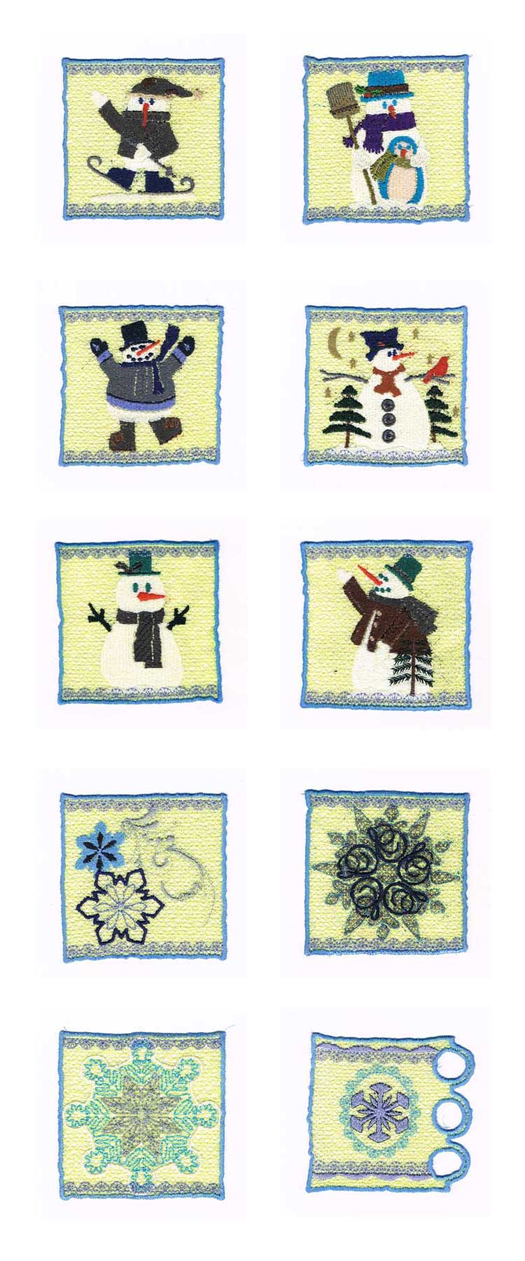 Winter Candle Wraps Embroidery Machine Design Details